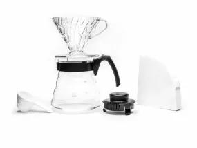 Plastový dripper Hario V60-02 sada s konvičkou a filtry